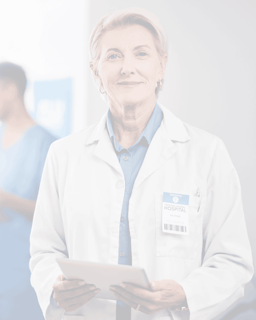 Healthcare professionals in discussion